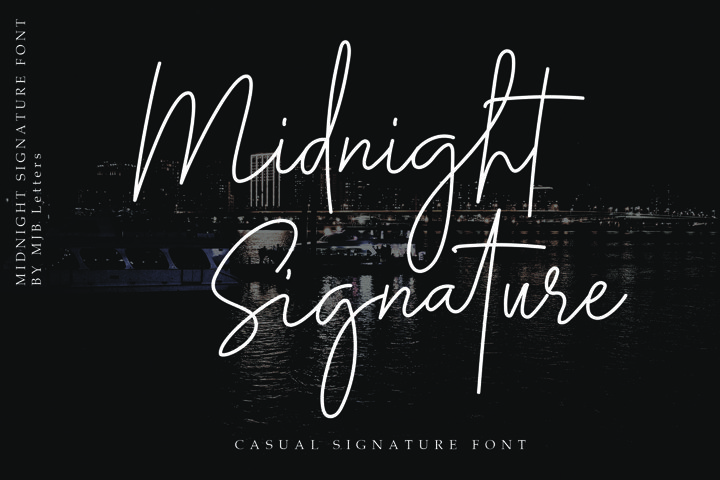 Midnight Signature Font