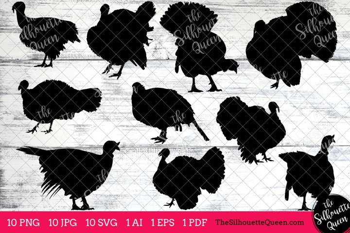Turkey Silhouette Clipart Clip Art (AI, EPS, SVGs, JPGs, PNGs, PDF) , Turkey Clip Art Clipart