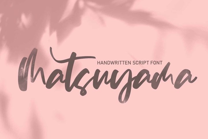 Matsuyama Handwritten Font