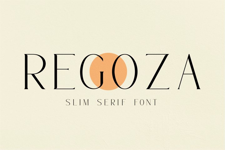 Regoza -Typeface Slim Font