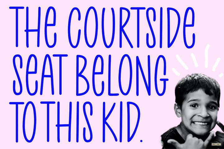 Шрифт - Court Side 3 Court Side - A Playful Handwritten Font example 2