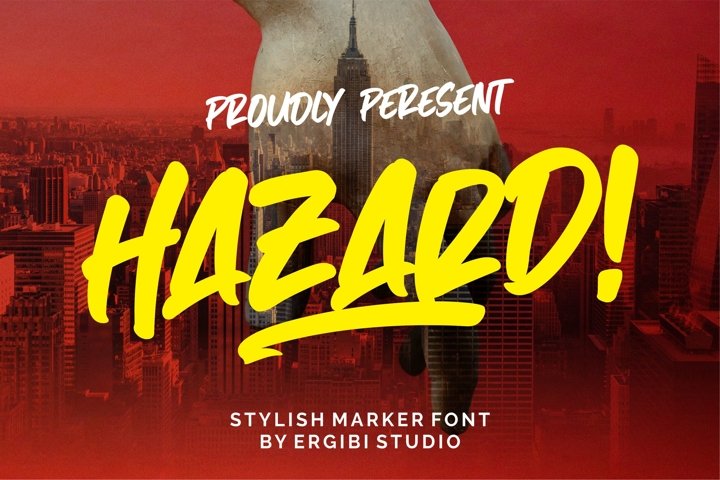 Hazard! STYLISH MARKER FONT