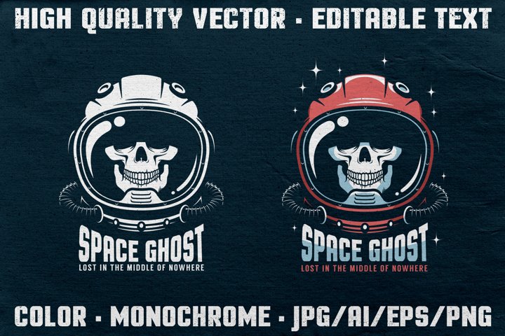 Space Ghost Astronaut Skull