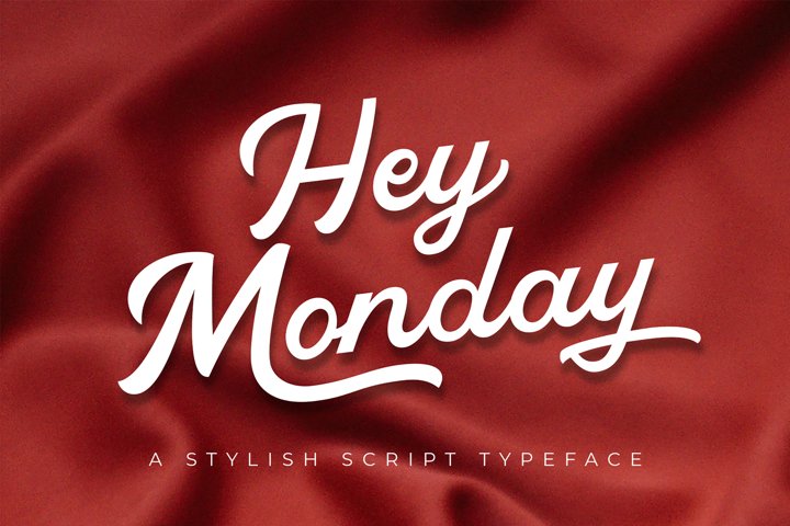 Hey Monday Stylish Script Typeface