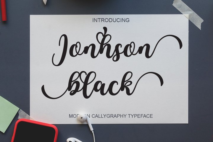 Jonhson Black Script