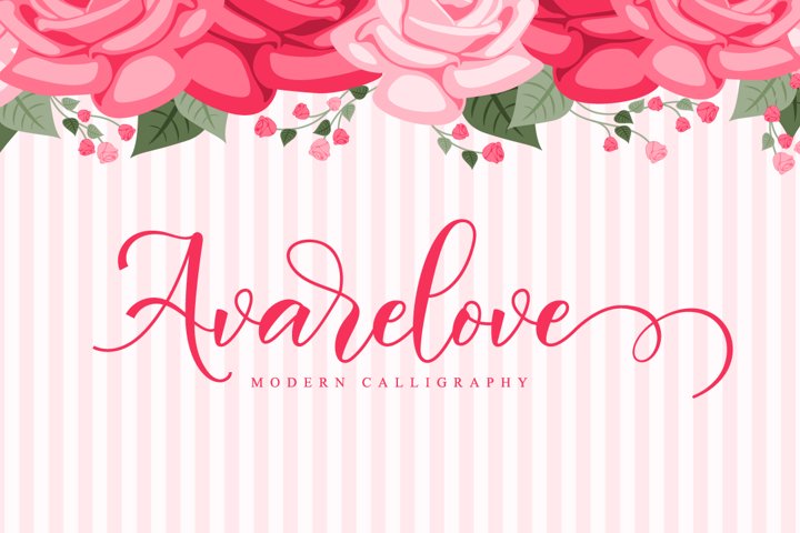 Avarelove // Lovely Script Font