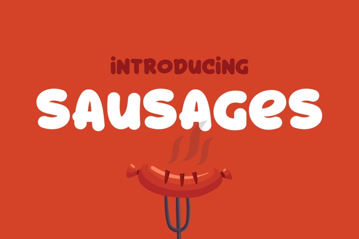 Download Sausages Free Font Download SVG Cut Files