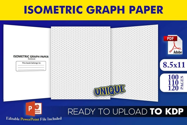 isometric graph paper notebook kdp interior template graph paper at walmart