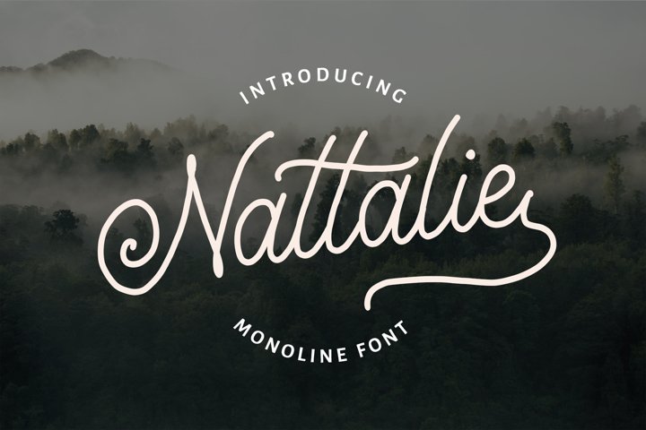 Nattalie Monoline Font