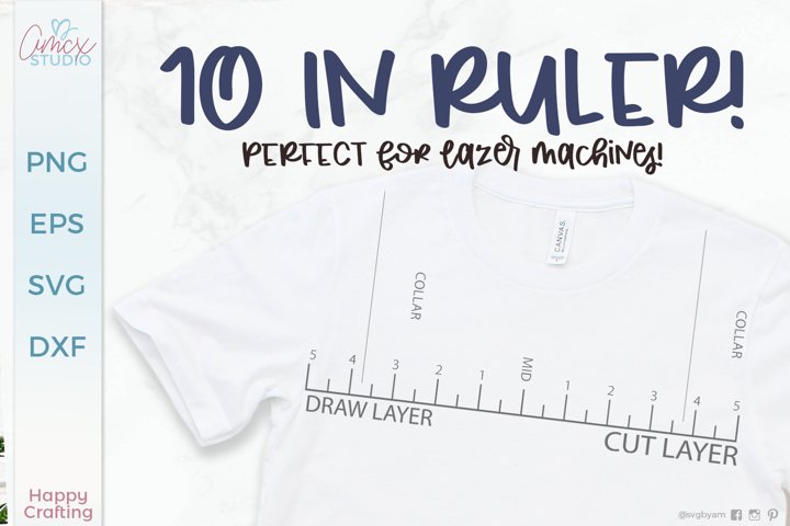 10 inch shirt ruler t shirt guide 1021182 cut files design bundles