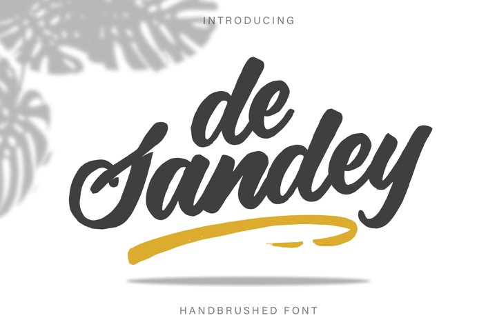 De Sandey || Handbrushed Font