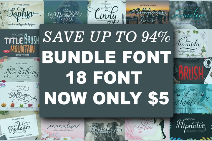 HAPPY NEW YEAR Font Bundle