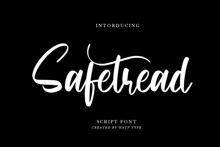 Safetread - Script Font