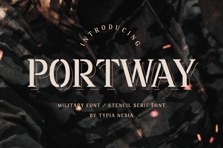 Portway - Stencil Serif