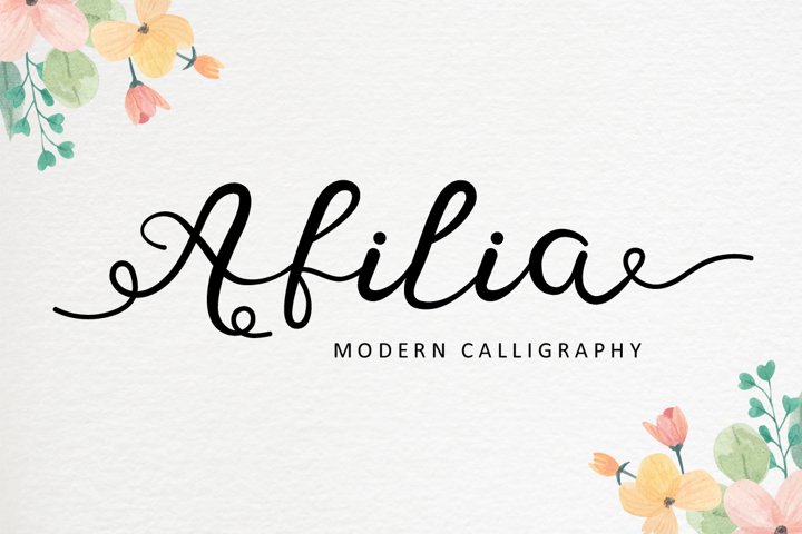 Afilia - Modern Calligraphy