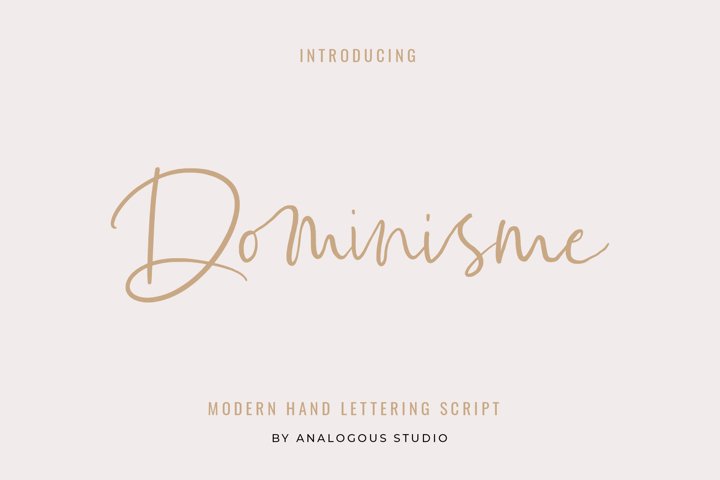 Dominisme Handwritten Font