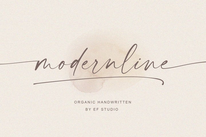 modernline | handwritten font