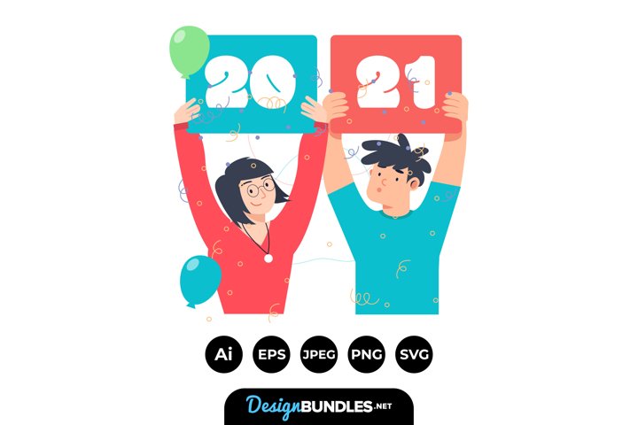 New Year Clipart | Design Bundles