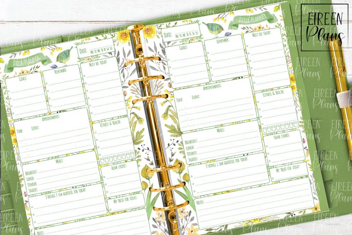 Daily Printable for 5.5x8.5 planners (253627) | Inserts | Design Bundles
