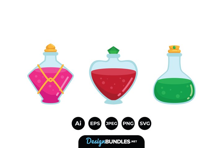 Potion Bottle Illustrations