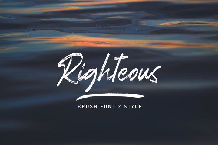 Righteous Handwritten Typeface Brush