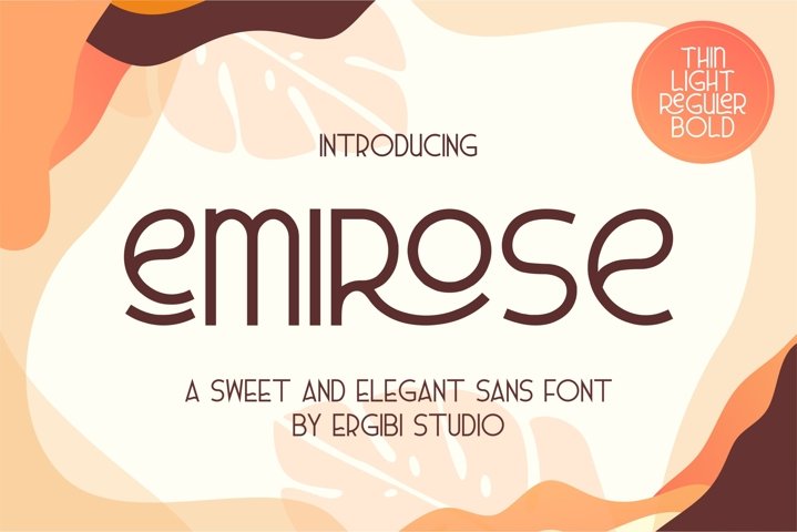 Emirose |Sweet&ElegantFont|