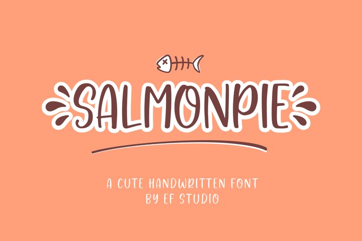 Salmonpie | A Cute Handwritten Font