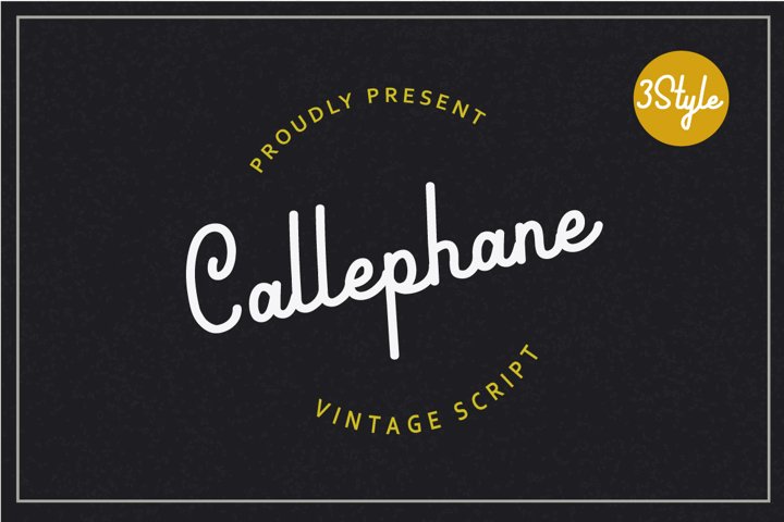 Callephane Retro Script