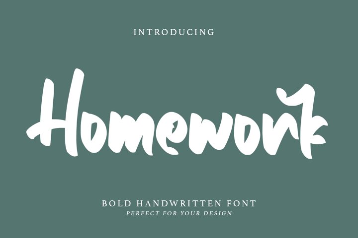 Homework in cool fonts 06 image