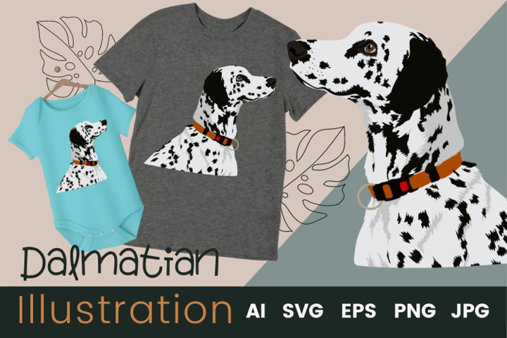 Dog Vector Illustration | Dalmatian