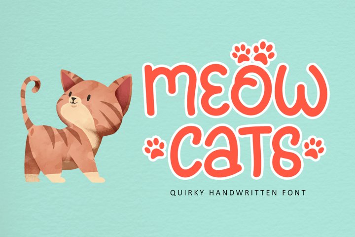 Meowcats - A Quirky Font Special For Cats Lover