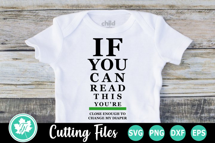 if You Can Read This - A Baby SVG Cut File (558239) | Cut Files
