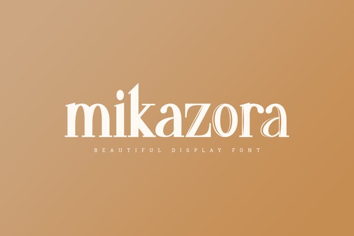 mikazora || Beautiful Display Font