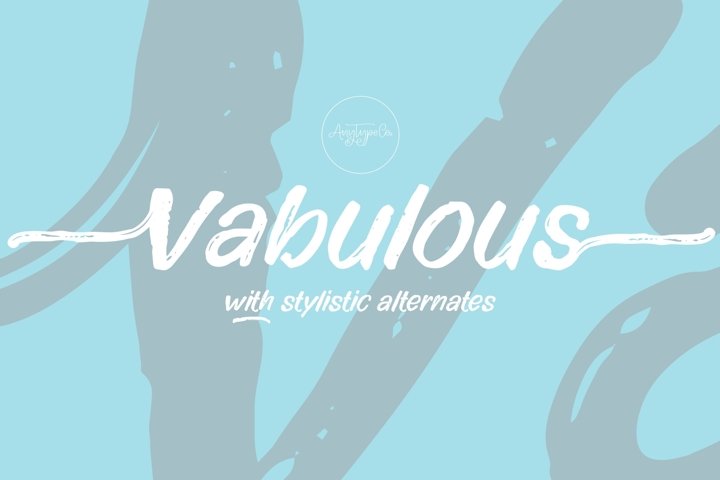 Vabulous // Brush Font