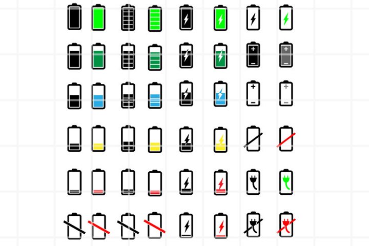 Battery or charging icon. Charger illustration. (856459) | Icons