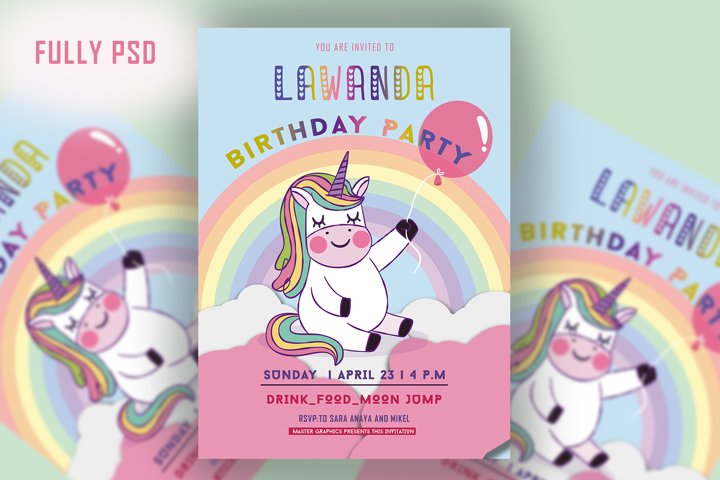 unicorn birthday invitation card 844544 card and invites design