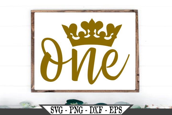 One With Crown SVG (486825) | SVGs | Design Bundles