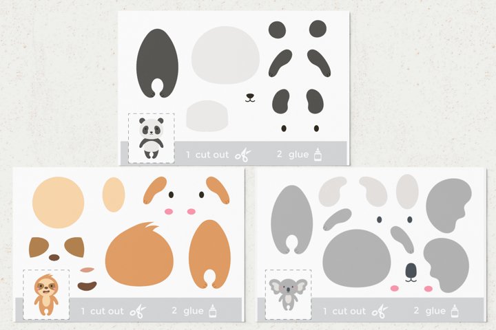 Cut and Glue Activity Games for Kids, Cut and Paste Crafts