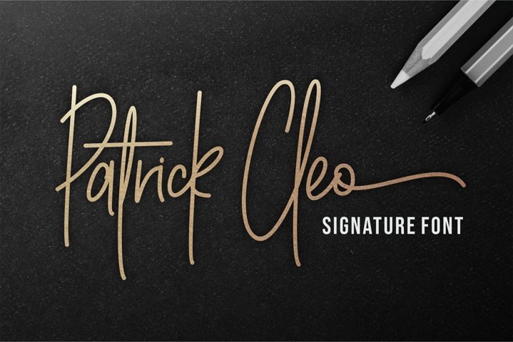 Patrick Cleo Signature Font