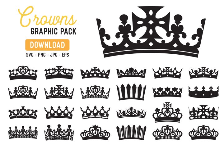 Royal Crown Clipart - Royal Crown PNG (293385) | Illustrations | Design