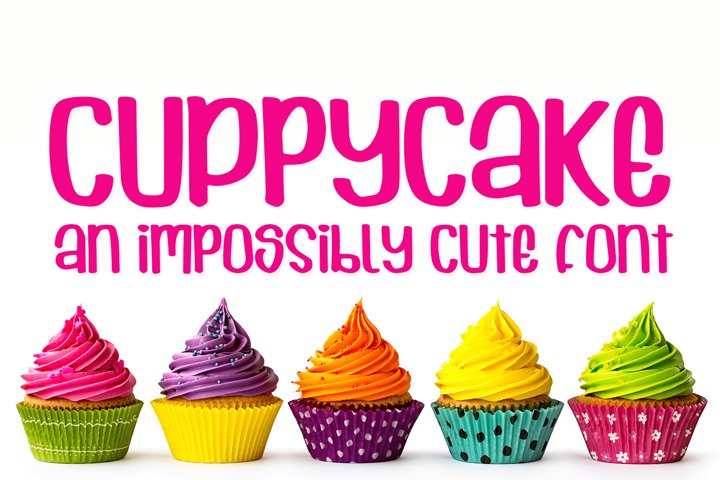 Cuppycake - an impossibly cute font