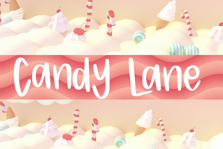 Free Christmas Font, "Candy Lane"