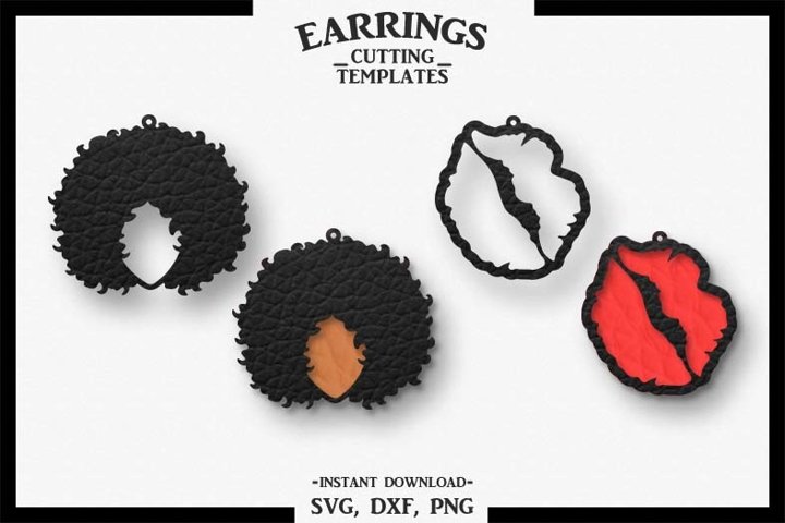 Download Cowboy Earrings Silhouette Cricut Cut File Svg Dxf Png 523381 Cut Files Design Bundles