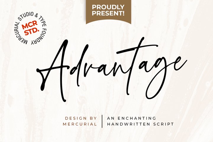 Advantage // Handwritten script