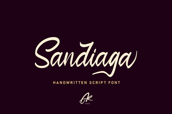 Sandiaga | Modern Script Font