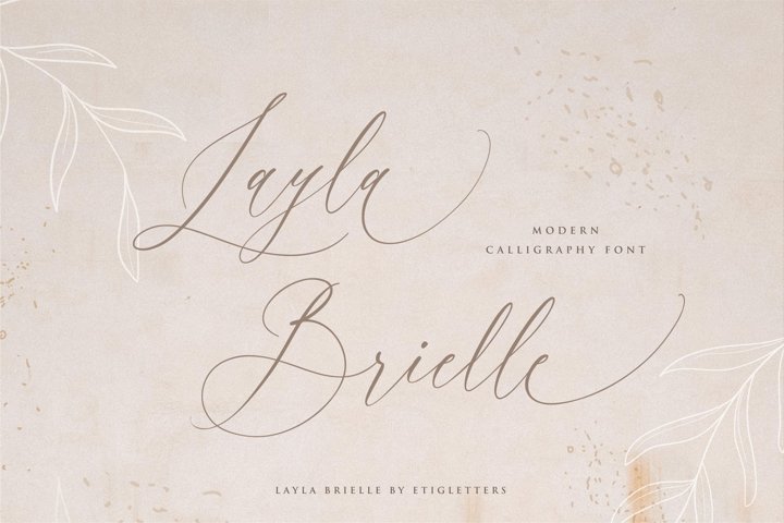 Layla Brielle Calligraphy Font