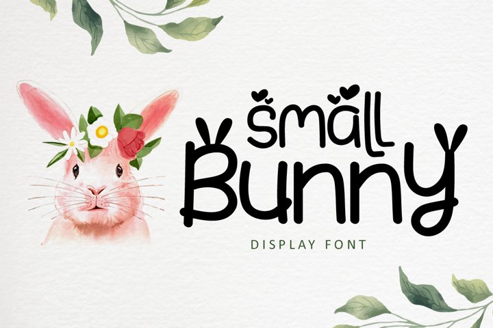 Small Bunny - Display Font For Easter Season