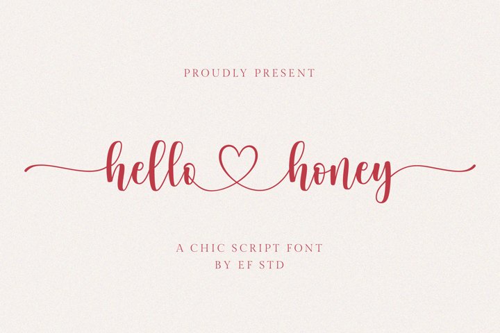 hello honey - a chic script font