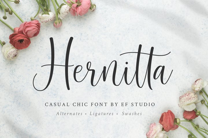 Hernitta Script Font
