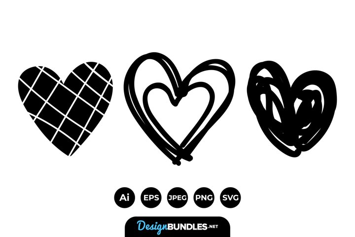 Heart Clipart Black and White